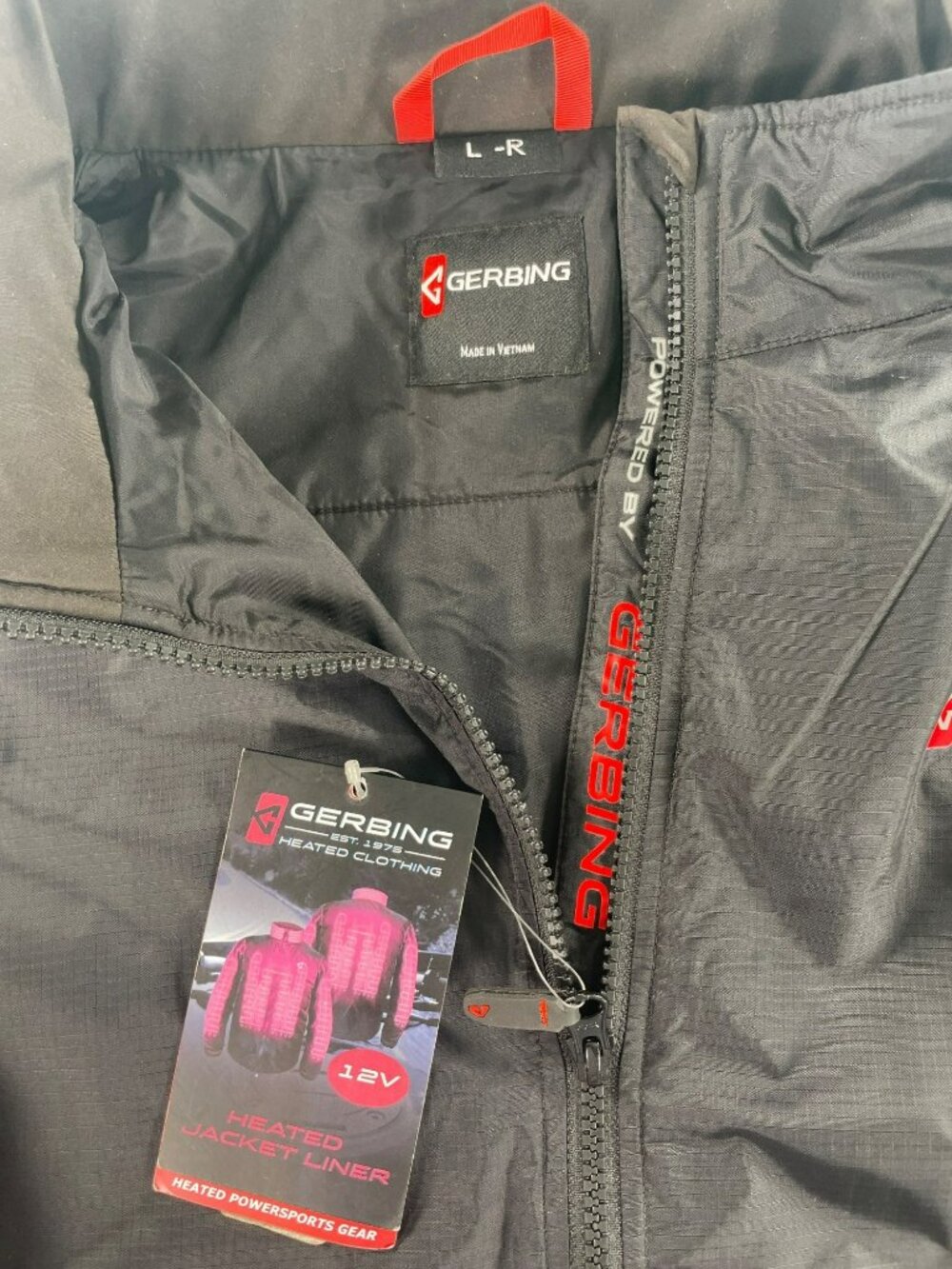 Gerbing 12V Heated Jacket Liner With Microwire Tech Black Nylon Men's Size Large - Picture 6 of 11